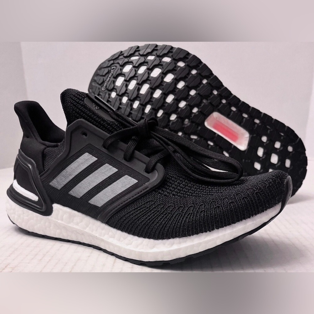 New in Box Adidas UltraBoost 20 'Black Night Metallic Grey' core black shoes